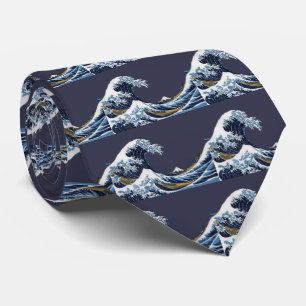 Hokusai, "The Great Wave off Kanagawa" Tie