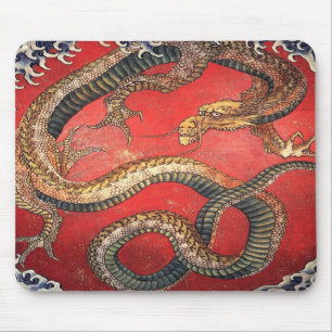 Hokusai's Dragon Mouse Mat