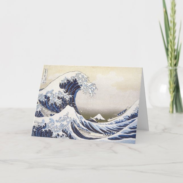 Hokusai's Great Wave Card (Front)