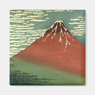 Hokusai's South Wind, Clear Sky or "Red Fuji" Magnet