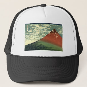 Hokusai's South Wind, Clear Sky or "Red Fuji" Trucker Hat