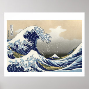 Hokusai's The Great Wave at Kanagawa (1760-1849) Poster
