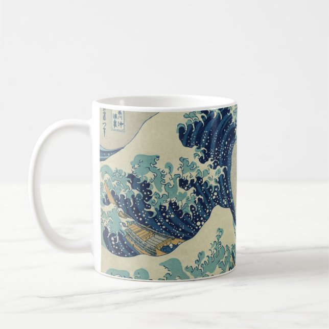 Hokusai's The Great Wave off Kanagawa Coffee Mug (Left)