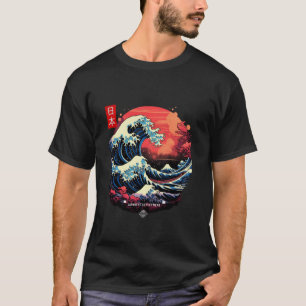 Hokusai's The Great Wave off Kanagawa Futuristic D T-Shirt
