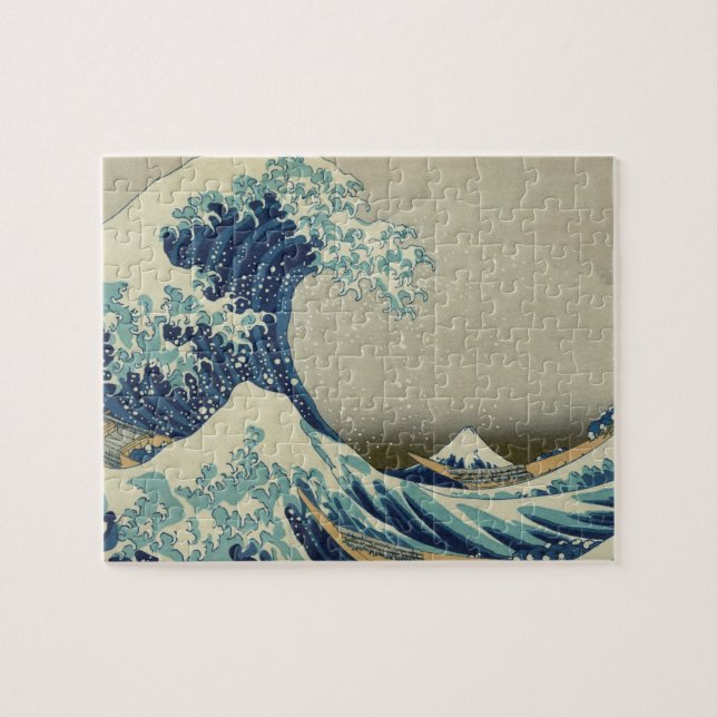Hokusai's The Great Wave off Kanagawa Jigsaw Puzzle (Horizontal)