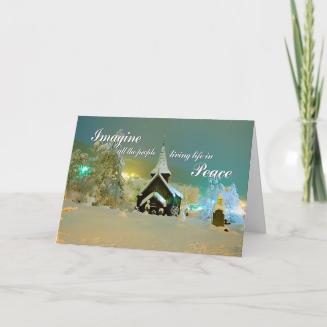 Hol Kirke Imagine Peace Holiday Card (Front)