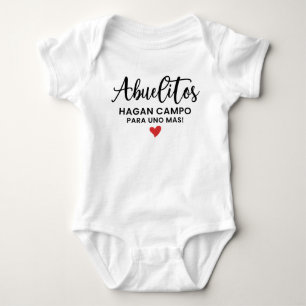 Hola Abuelitos Spanish Pregnancy Announcement  Baby Bodysuit