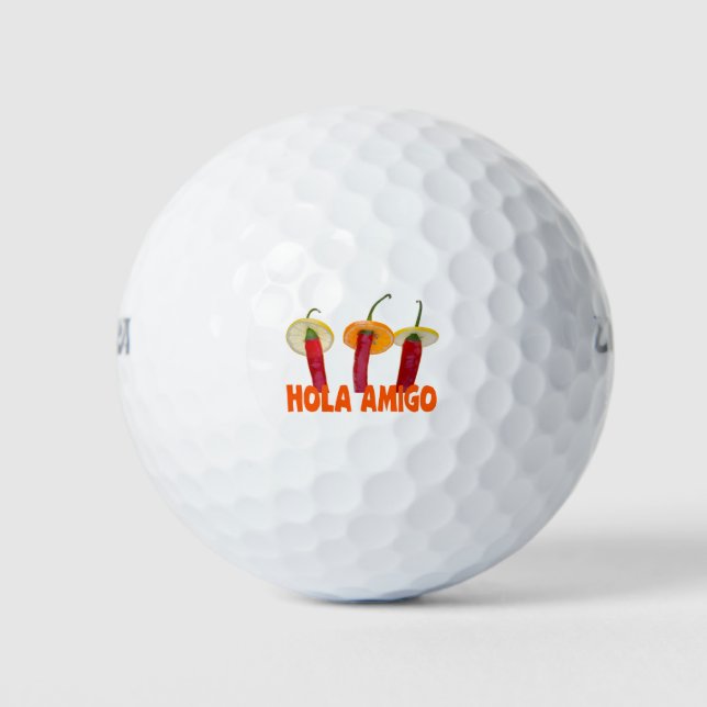 Hola Amigo Golf Balls (Front)
