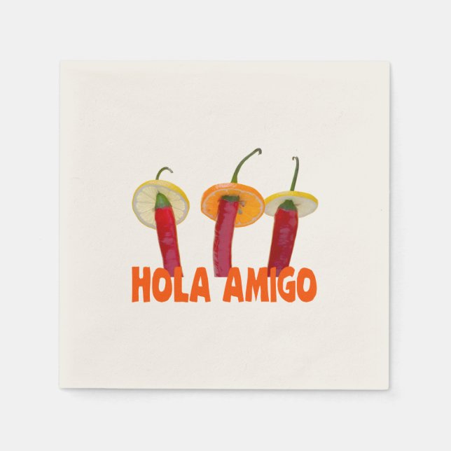 Hola Amigo Napkin (Front)