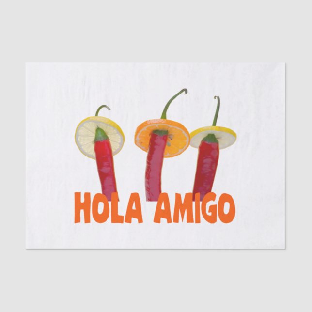 Hola Amigo Tissue Paper (Front)