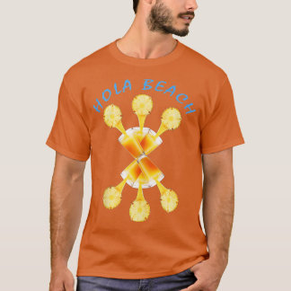 Hola Beach Funny Beach Vacation Summer, (11)  T-Shirt