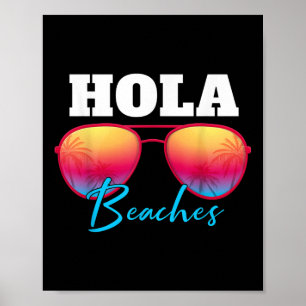 Hola Beaches Summer Vacation Hawaii  Poster
