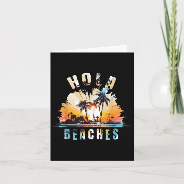 Hola Beaches Vacation _3  Card (Front)