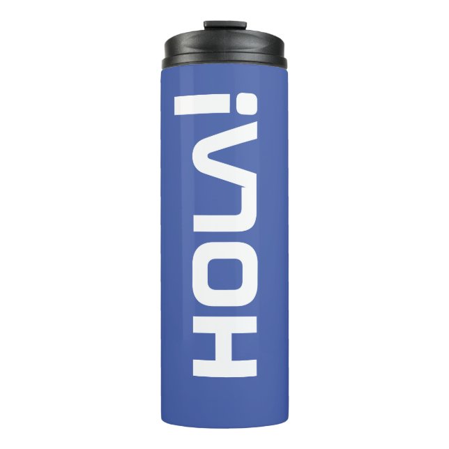 hola blue thermal tumbler (Front)