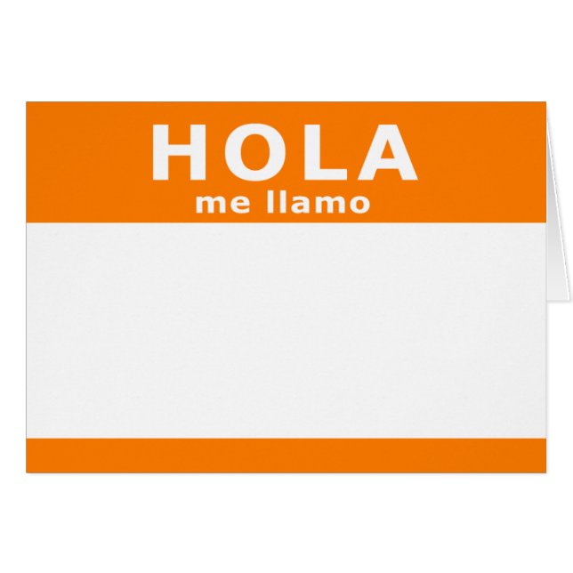 hola me llamo (Front Horizontal)