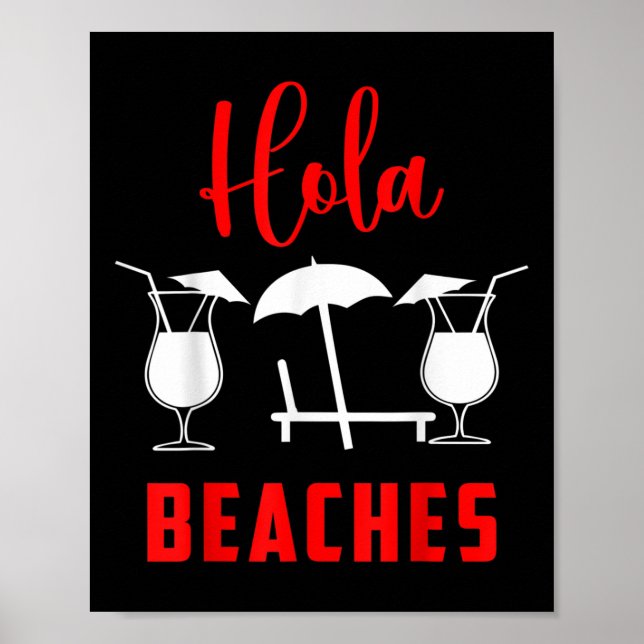Hola Pineapple Soda Girl On The Beaches In Sunset  Poster (Front)