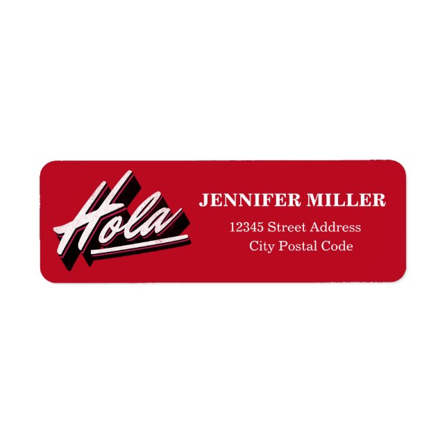 Hola text design (Front)