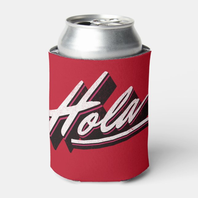 Hola text design can cooler (Can Front)