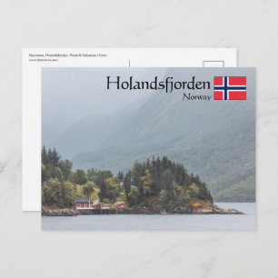 Holandsfjorden Norway Postcard