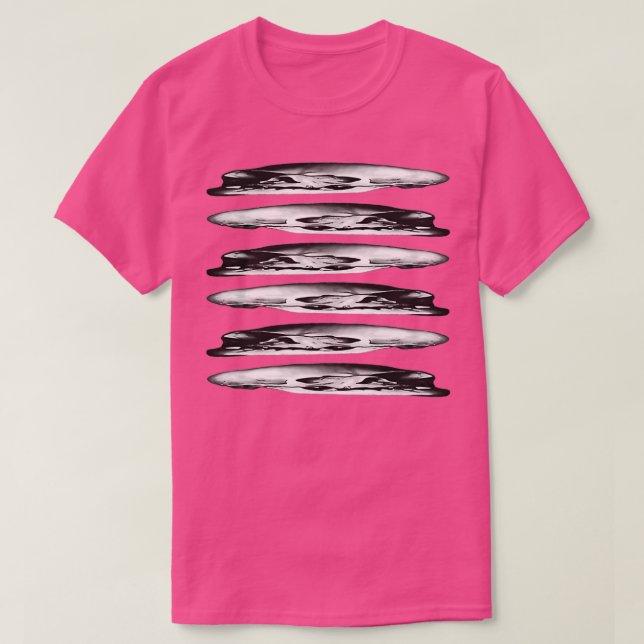 Holbein Anamorphic Skulls T-Shirt (Design Front)