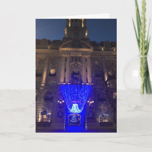 Holborn London UK Christmas Lights Photography Card