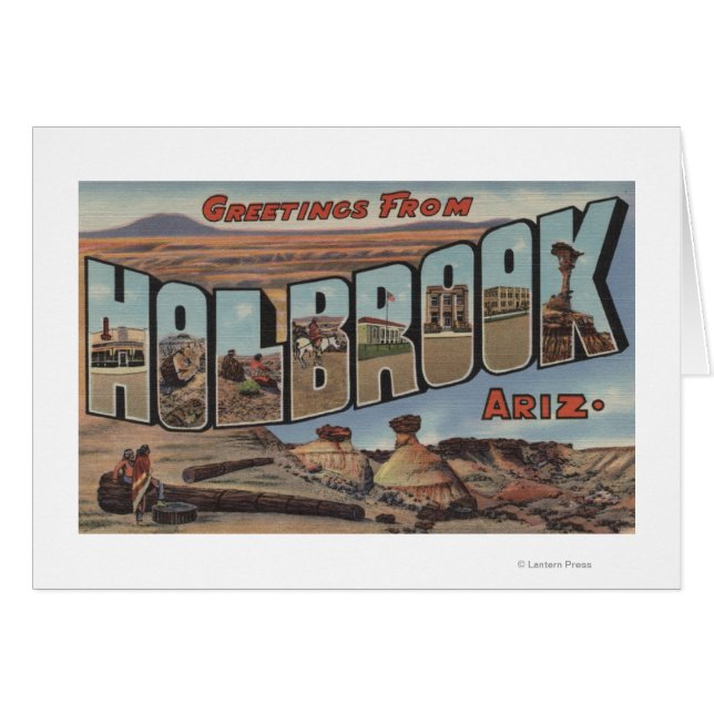 Holbrook, Arizona - Large Letter Scenes (Front Horizontal)