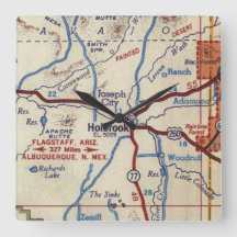 Holbrook Arizona Vintage Map