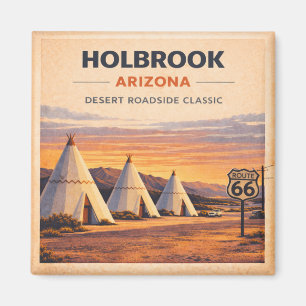 Holbrook Route 66 Arizona Fridge Souvenir Gift Magnet