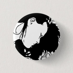 Hold Her Hair Back 3 Cm Round Badge