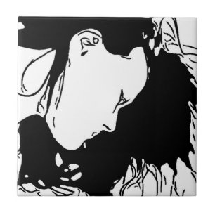 Hold Her Hair Back Tile