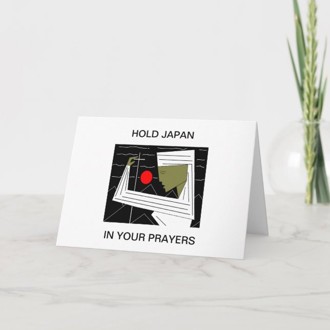 Hold Japan in Your Prayers Card (Front)