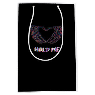 Hold Me Classic - Skeleton Hand Heart Medium Gift Bag