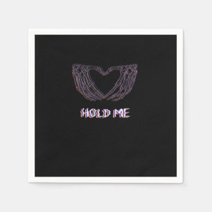 Hold Me Classic - Skeleton Hand Heart Napkin
