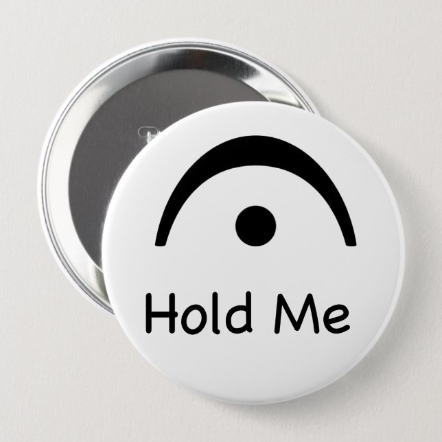 Hold Me Fermata Music Musician  10 Cm Round Badge (Front & Back)