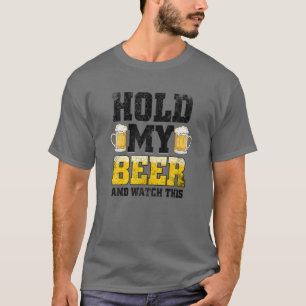 Hold My Beer And Watch This Distressed Funny Redne T-Shirt