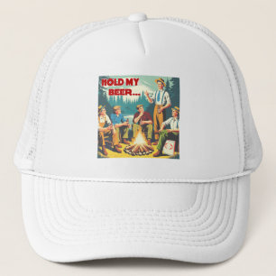 Hold My Beer Camping Trucker Hat