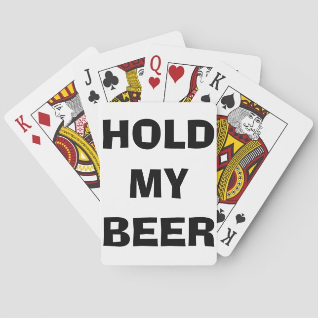 Hold My Beer Playing Cards (Back)