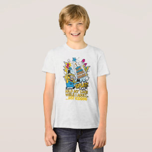 Hold my cake while I adult-Humourous Minion Tri-Blend Shirt