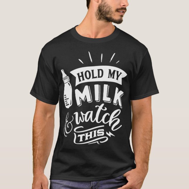 Hold My Milk andalusian horses  T-Shirt (Front)