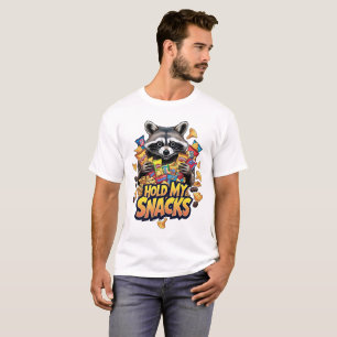Hold My Snacks – Funny Racoon Gift T-Shirt