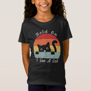 Hold On I See A Cat, Playful and Humourous Cat Pee T-Shirt