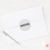 Hold On I See A Dog Classic Round Sticker (Envelope)