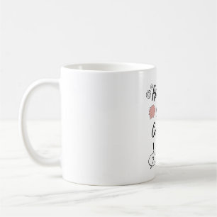 Hold on, let me overthink this Funny Minimalist Qu Coffee Mug
