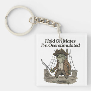 Hold On Mates Frog Autism Awareness Key Ring