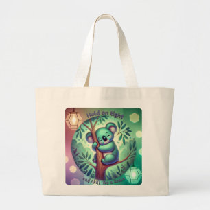 Hold on Tight – Chill Like a Koala Large Tote Bag