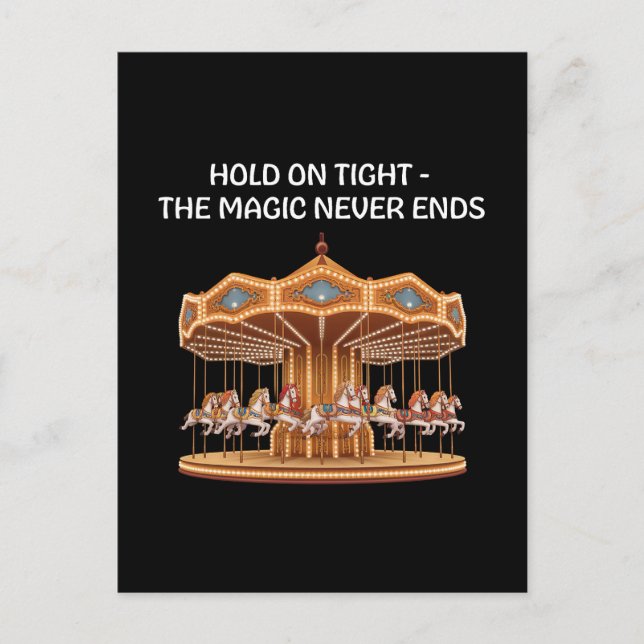 Hold on Tight – The Magic Never Ends Postcard (Front)