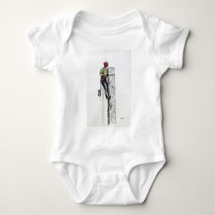 Hold on tight tree surgeon baby bodysuit