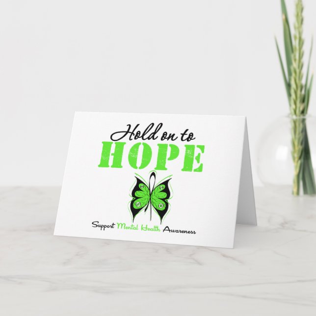 Hold on to Hope Mental Health Awareness Card (Front)