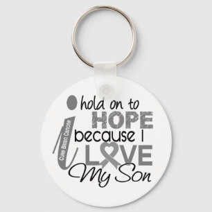 Hold On To Hope Son Brain Cancer Key Ring