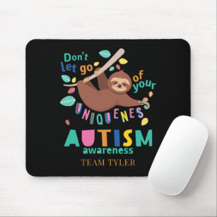 Hold On To Your Uniqueness Autism Awareness Mouse Mat